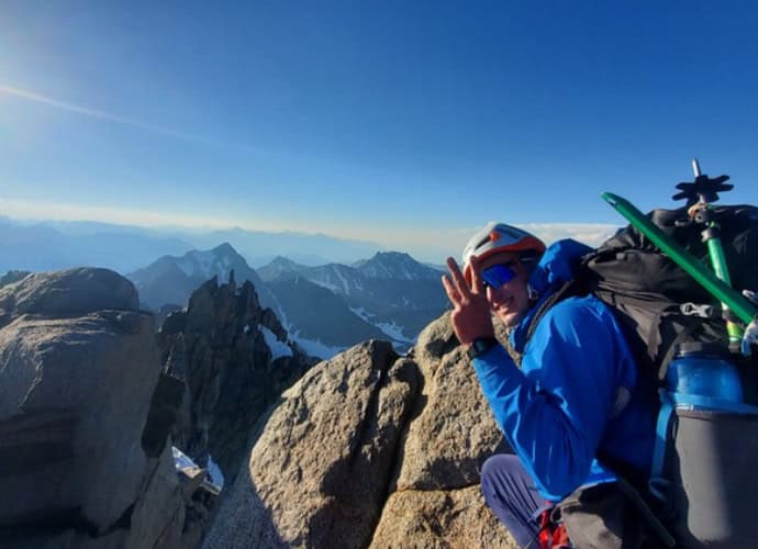 Palisade Traverse Climber SWS Mountain Guides